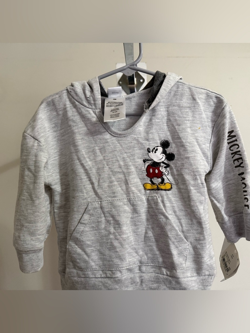 NWT Disney Mickey Mouse Hooded Pullover